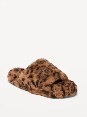 Cozy Faux-Fur Slide Slippers for Girls