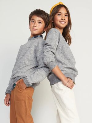 Gender-Neutral Crew-Neck Sweatshirt for Kids
