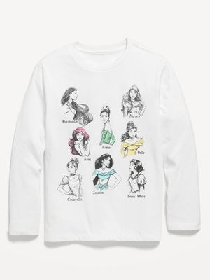 Long-Sleeve Gender-Neutral Disney Princesses T-Shirt for Kids