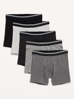 Soft-Washed Built-In Flex Boxer-Brief Underwear 5-Pack - 6.25-inch inseam