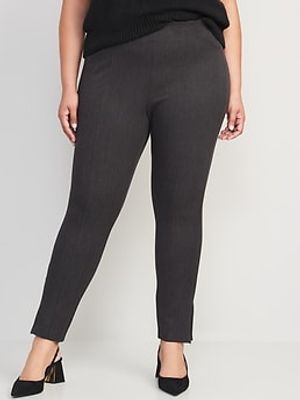 High-Waisted Zipped Pull-On Pixie Skinny Ankle Pants for Women