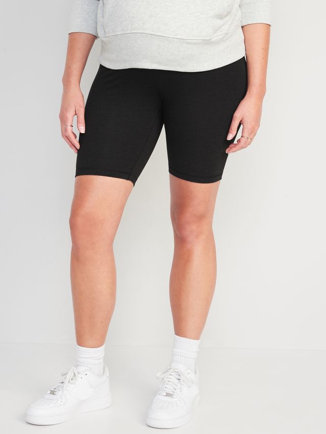 Old Navy Maternity Rollover-Waist PowerSoft Shorts -- 5-inch inseam