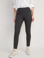 High-Waisted Zipped Pull-On Pixie Skinny Ankle Pants for Women