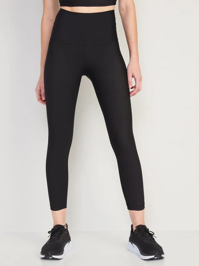 Old Navy Extra High-Waisted PowerSoft Rib-Knit Super Flare Leggings