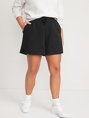 Extra High-Waisted French-Terry Sweat Shorts for Women - 5-inch inseam