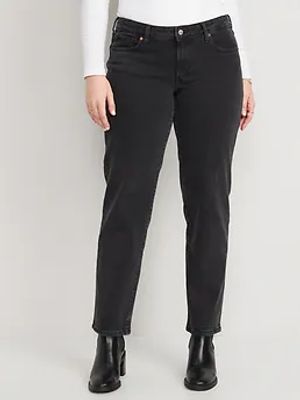 Low-Rise OG Loose Black Jeans for Women