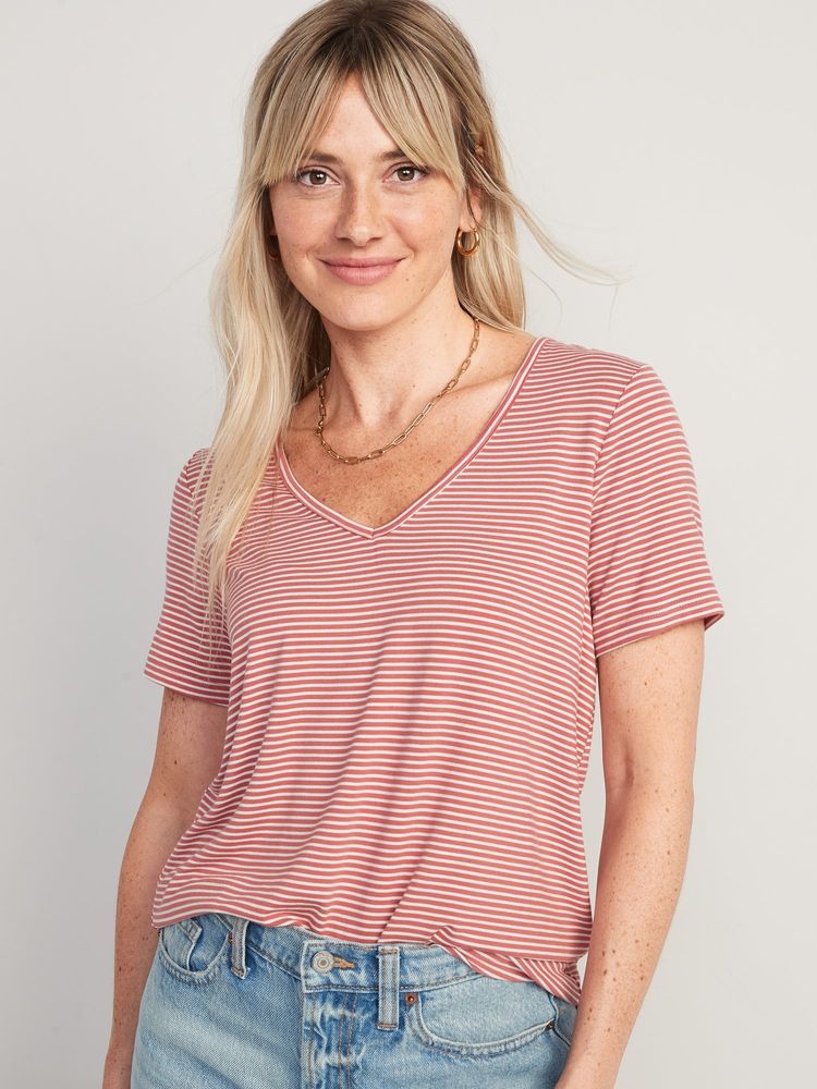 Luxe Striped T-Shirt for Women