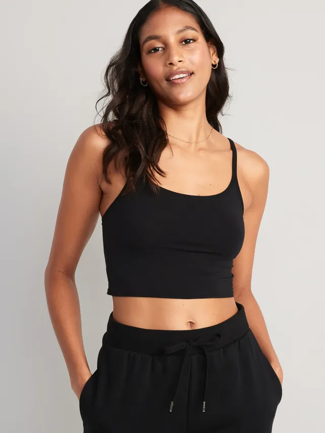 Old Navy Light-Support Ribbed Supima Cotton Cami Bralette