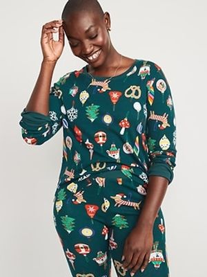 Printed Matching Pajama Top for Women