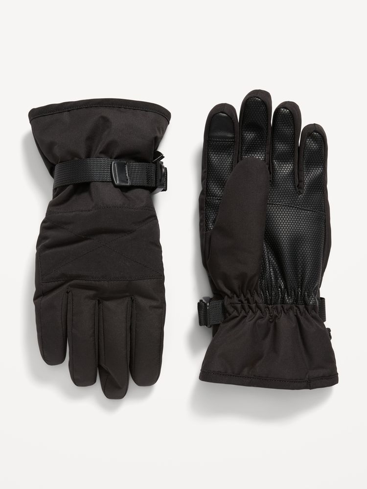 Buckled Snow Gloves for Men