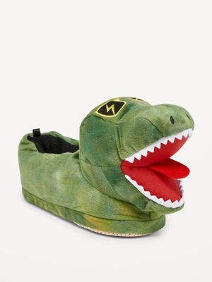 Plush Dino Gender-Neutral Slippers for Kids
