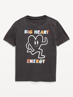 Matching Big Heart Energy Graphic T-Shirt for Boys