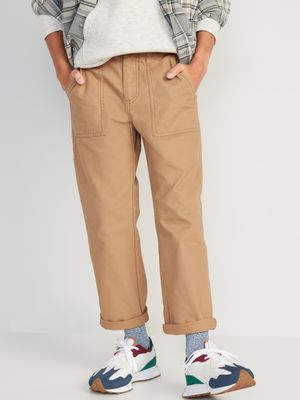 Loose Tapered Canvas Utility Pants for Boys