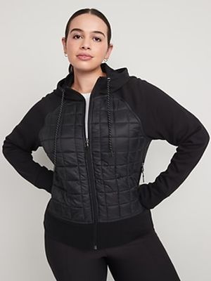 All-Seasons Dynamic Fleece Cropped Hooded Jacket for Women