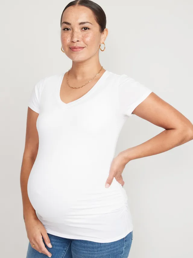 Maternity Double-Layer Graphic Nursing T-Shirt