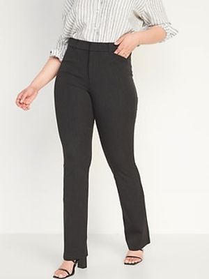 High-Waisted Heathered Pixie Flare Pants for Women