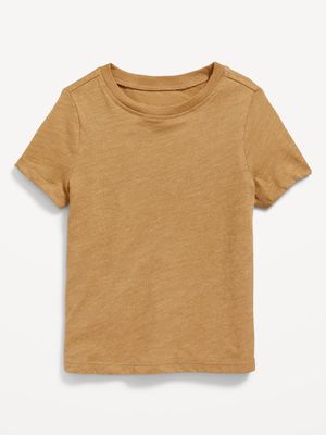 Unisex Short-Sleeve Slub-Knit T-Shirt for Toddler