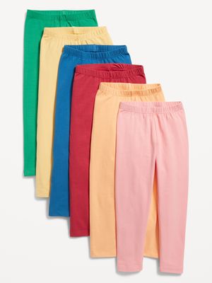 Full-Length Leggings 6-Pack for Toddler Girls