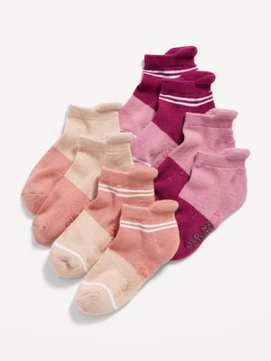 Unisex 4-Pack Ankle Socks for Toddler & Baby