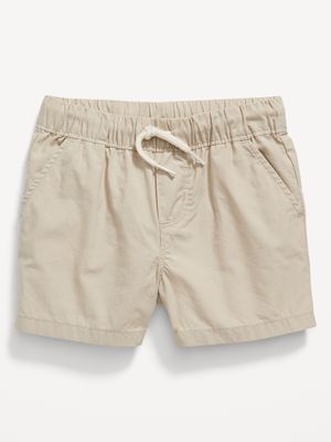 Unisex Cotton Poplin Pull-On Shorts for Baby