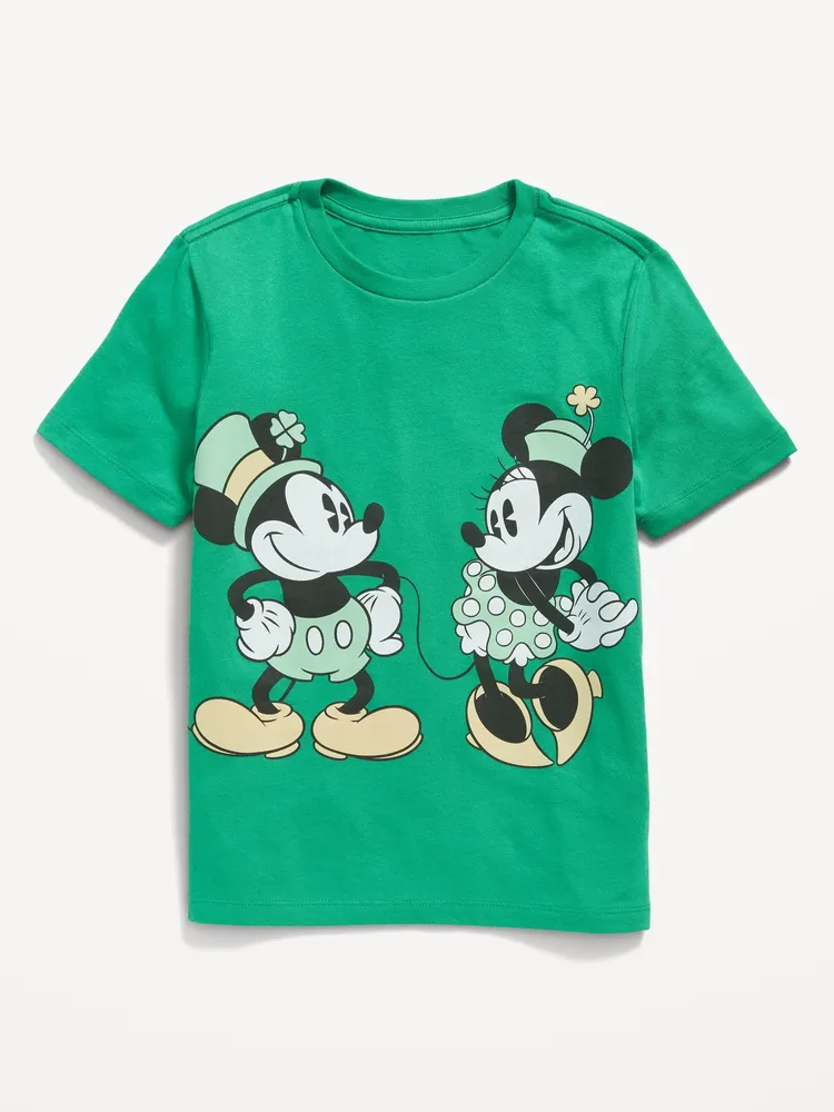 Disney Matching Gender-Neutral St. Patricks Day Graphic T-Shirt for Kids