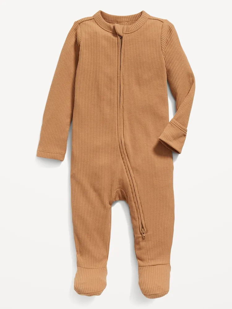 Unisex Sleep & Play 2-Way-Zip Footed One-Piece for Baby