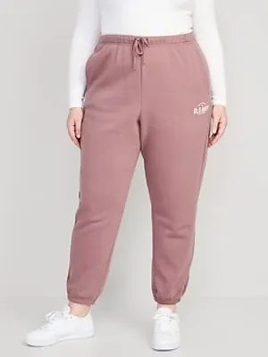Extra High-Waisted Logo-Graphic Ankle Jogger Sweatpants for Women