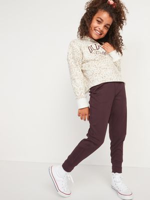 High-Waisted Rib-Knit Pocket Joggers for Girls