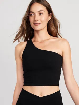Light-Support PowerChill One-Shoulder Longline Sports Bra for Women