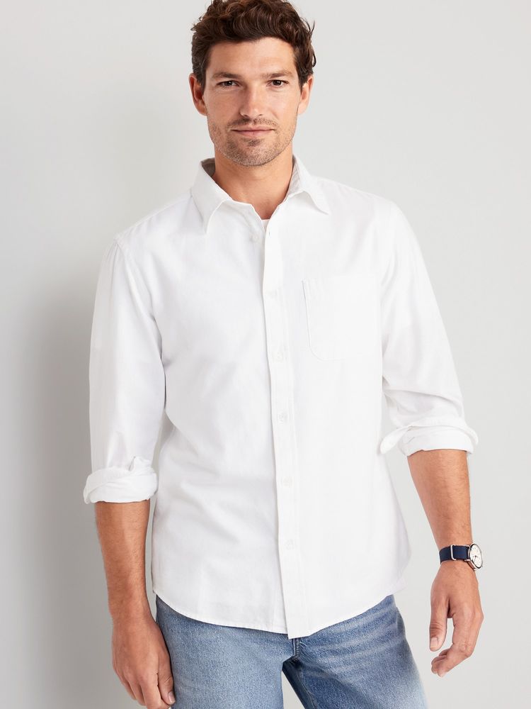 Slim-Fit Everyday Non-Stretch Oxford Shirt for Men