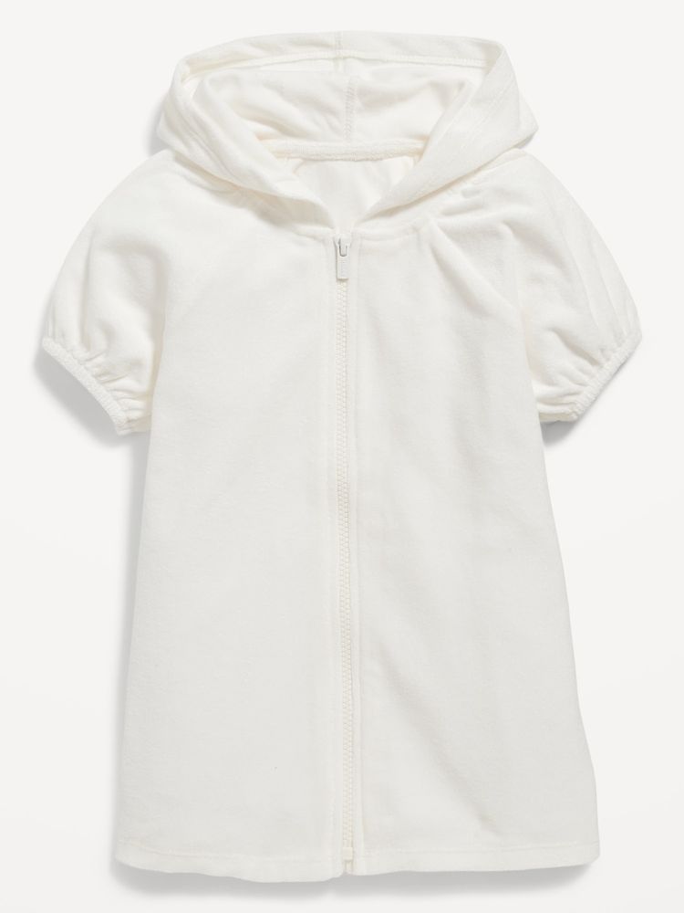 Old Navy Puff Sleeve Hooded Swim Cover-Up Dress for Toddler Girls