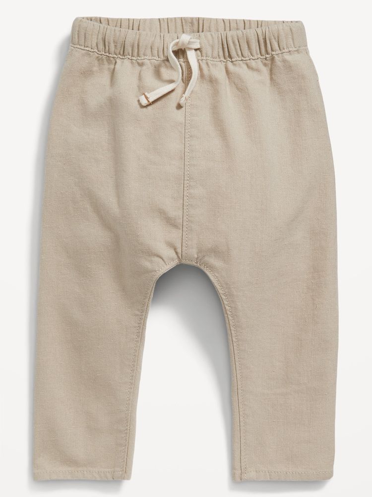 Unisex U-Shaped Linen-Blend Pants for Baby