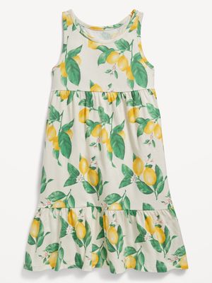Sleeveless Jersey-Knit Printed Dress for Girls