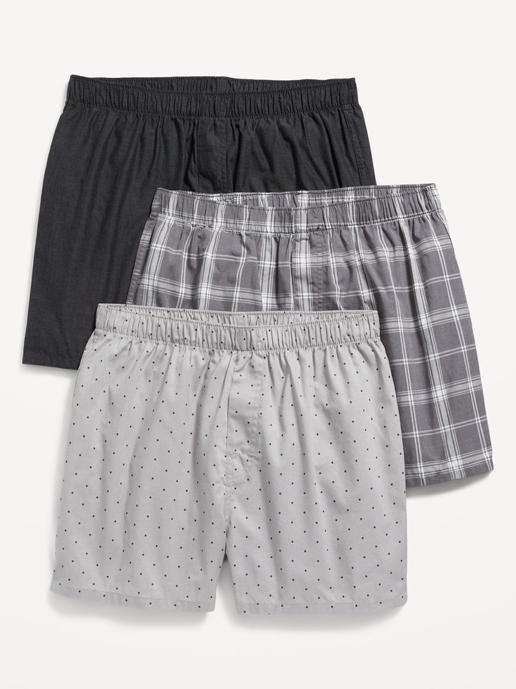 Soft-Washed Boxer Shorts 3-Pack for Men - 3.75-inch inseam