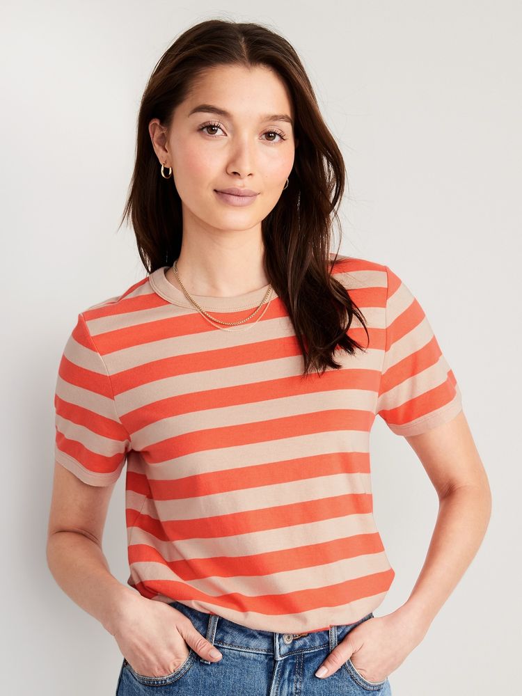 EveryWear Striped T-Shirt for Women