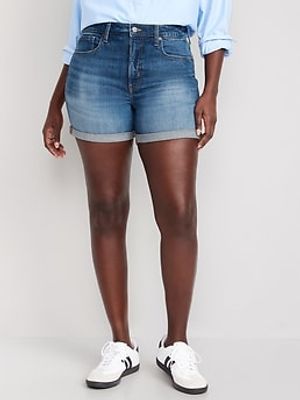 High-Waisted O.G. Straight Jean Shorts for Women - 5-inch inseam