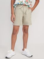 Twill Non-Stretch Jogger Shorts for Boys (Above Knee