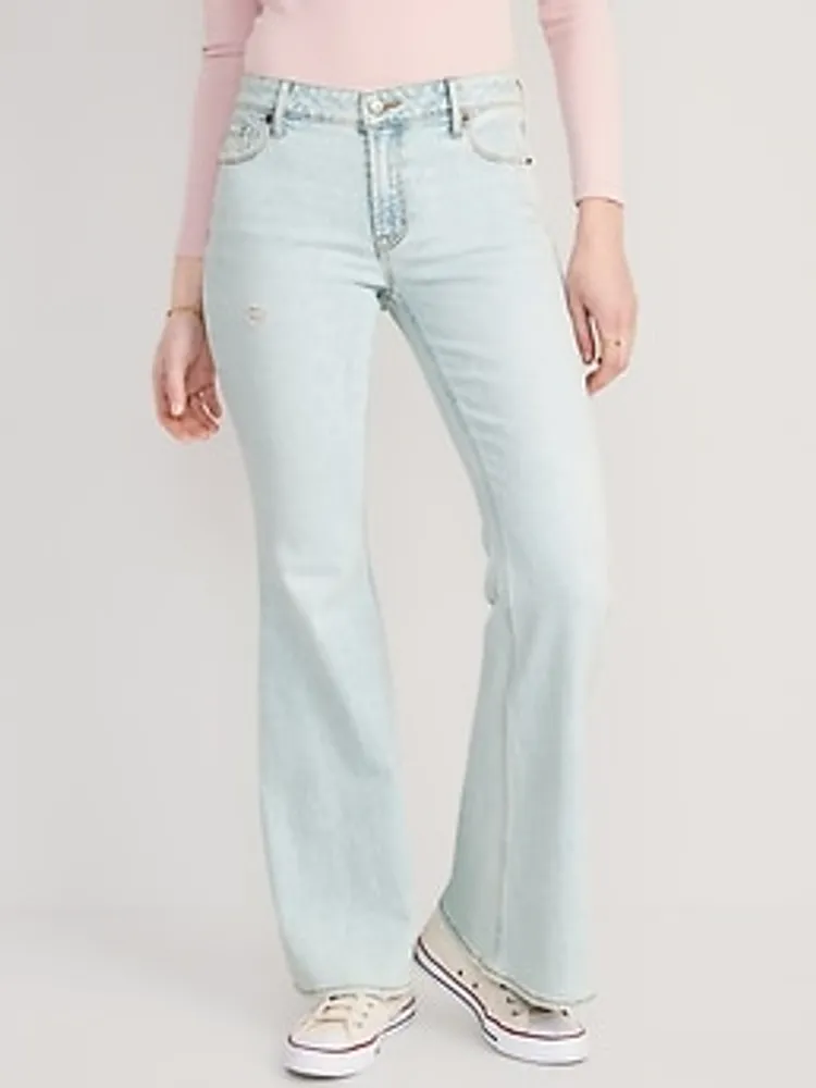 Mid-Rise Super-Flare Jeans for Women
