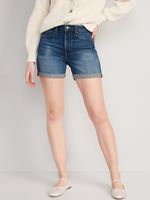 High-Waisted O.G. Straight Jean Shorts for Women - 5-inch inseam