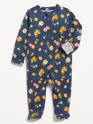 Matching Unisex Sleep & Play 2-Way-Zip Footed One-Piece for Baby