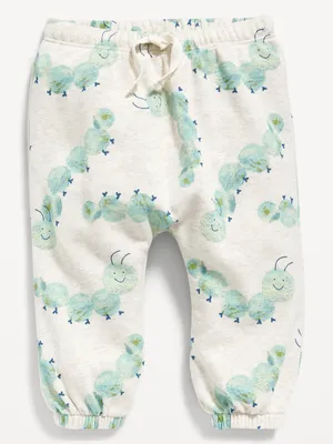 Unisex Printed U-Shaped French Terry Joggers for Baby