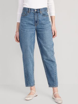 Extra High-Waisted Non-Stretch Balloon Ankle Jeans for Women
