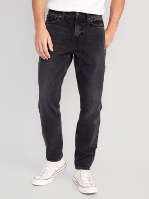 Original Straight Taper Non-Stretch Black Jeans for Men