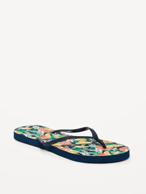 Printed Flip-Flop Sandals for Women (Partially Plant-Based