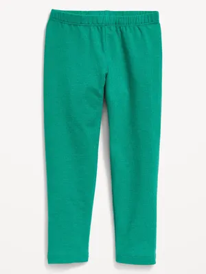 Jersey-Knit Full-Length Leggings for Toddler Girls