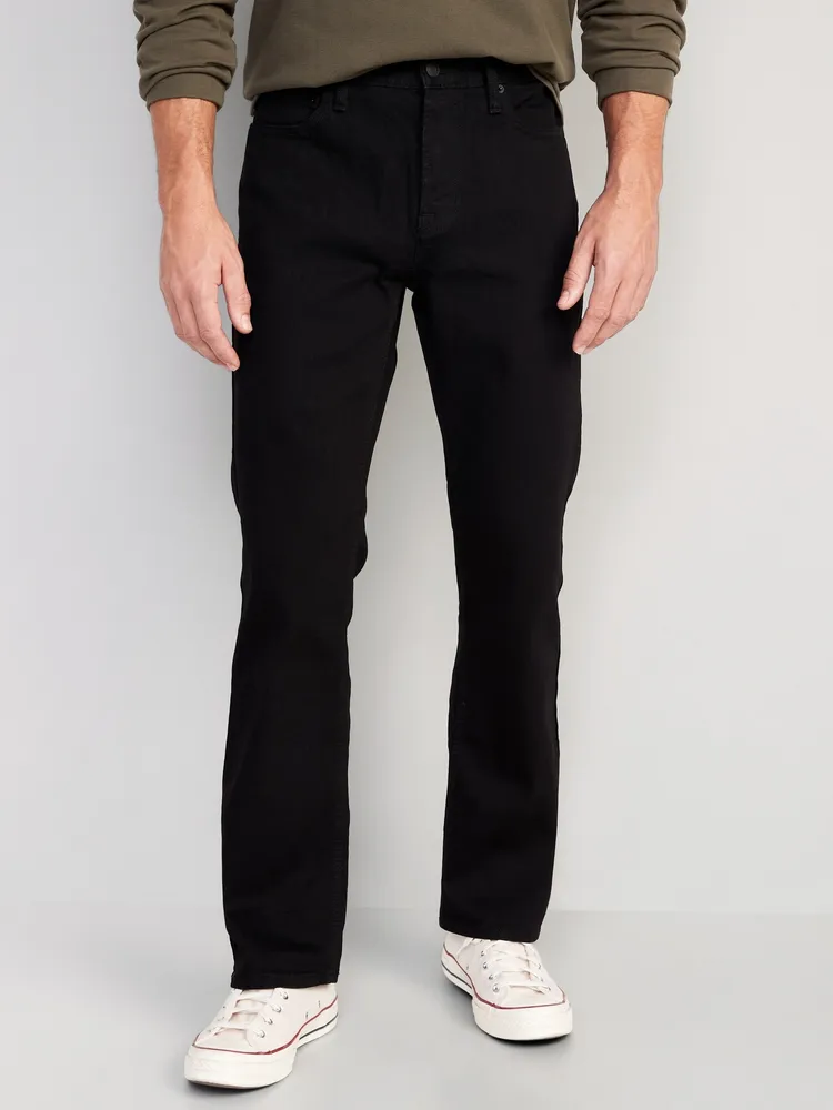 Boot-Cut Built-In Flex Black Jeans