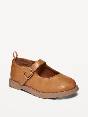Faux-Leather Mary-Jane Shoes for Toddler Girls