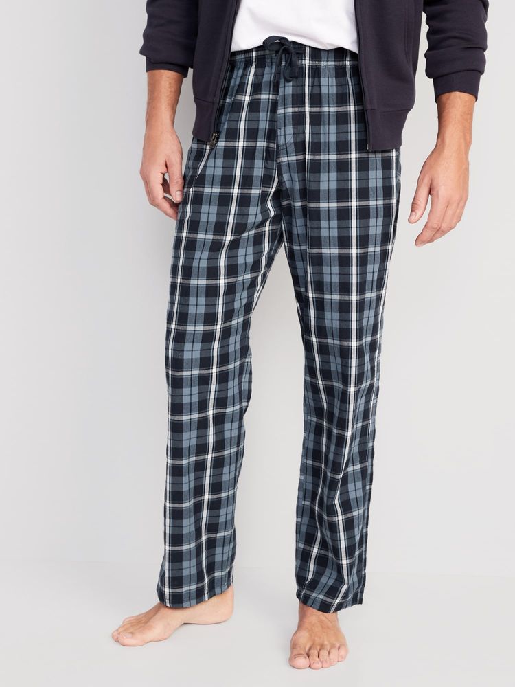 Patterned Poplin Pajama Pants