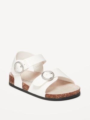 Faux-Leather Double-Buckle Sandals for Baby