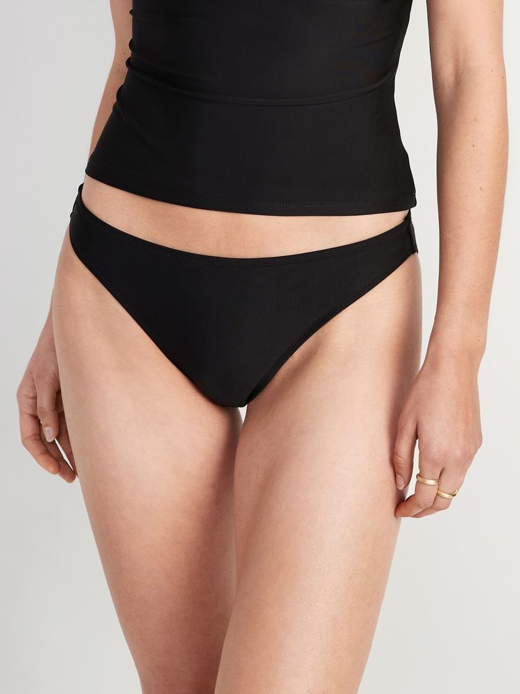 Matching Low-Rise Classic Bikini Swim Bottoms for Women